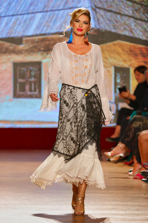 Rochie vascoza cu fota tull freeshipping - Liza Panait Online Boutique